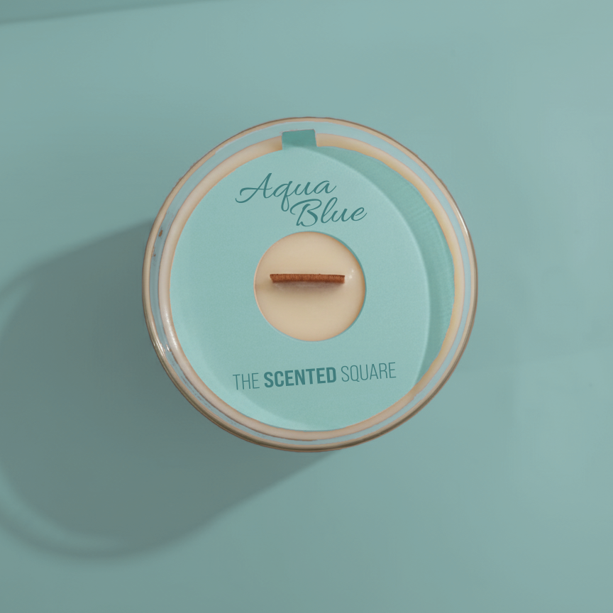 Aqua Blue Candle