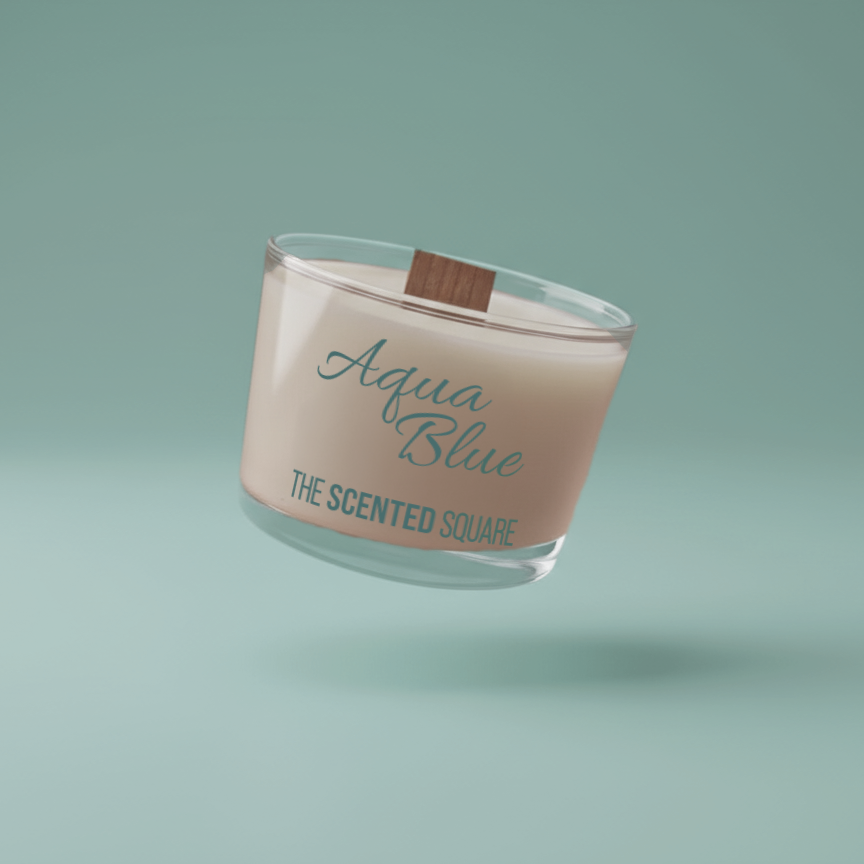Aqua Blue Candle