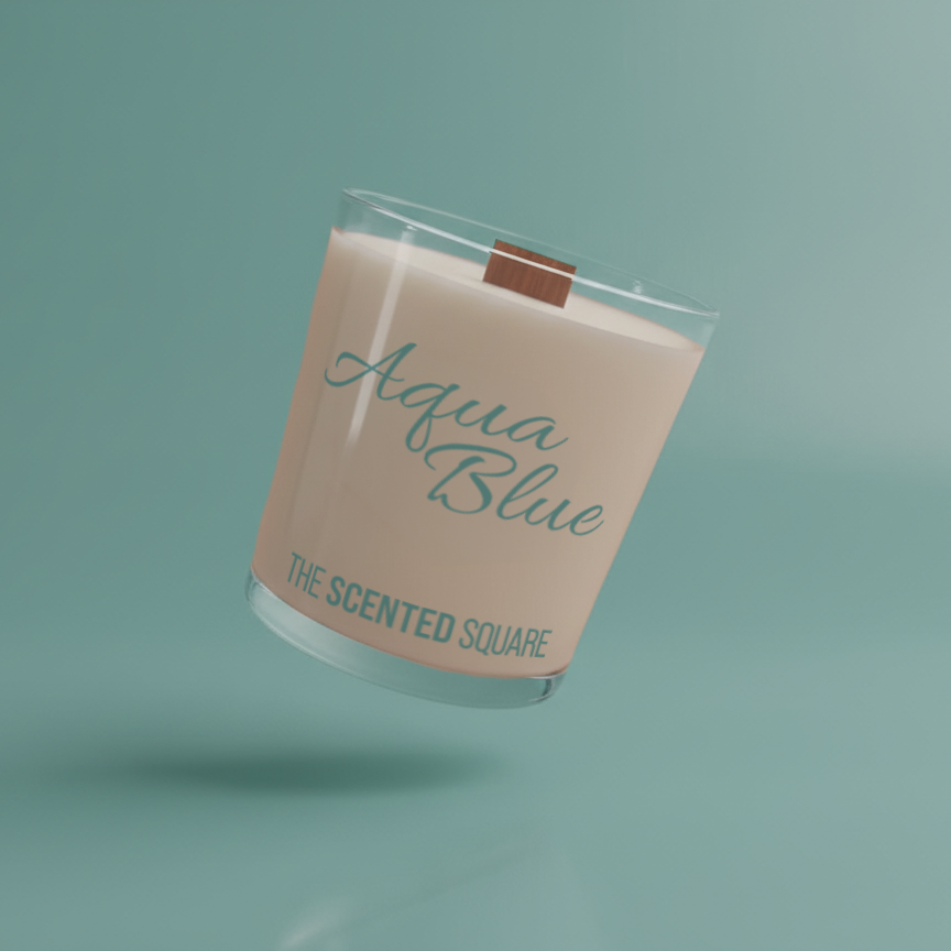 Aqua Blue Candle