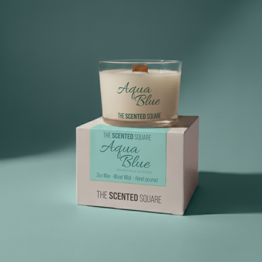 Aqua Blue Candle