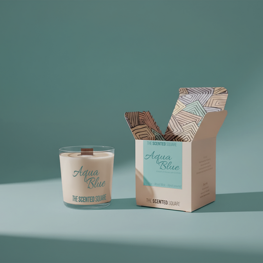Aqua Blue Candle